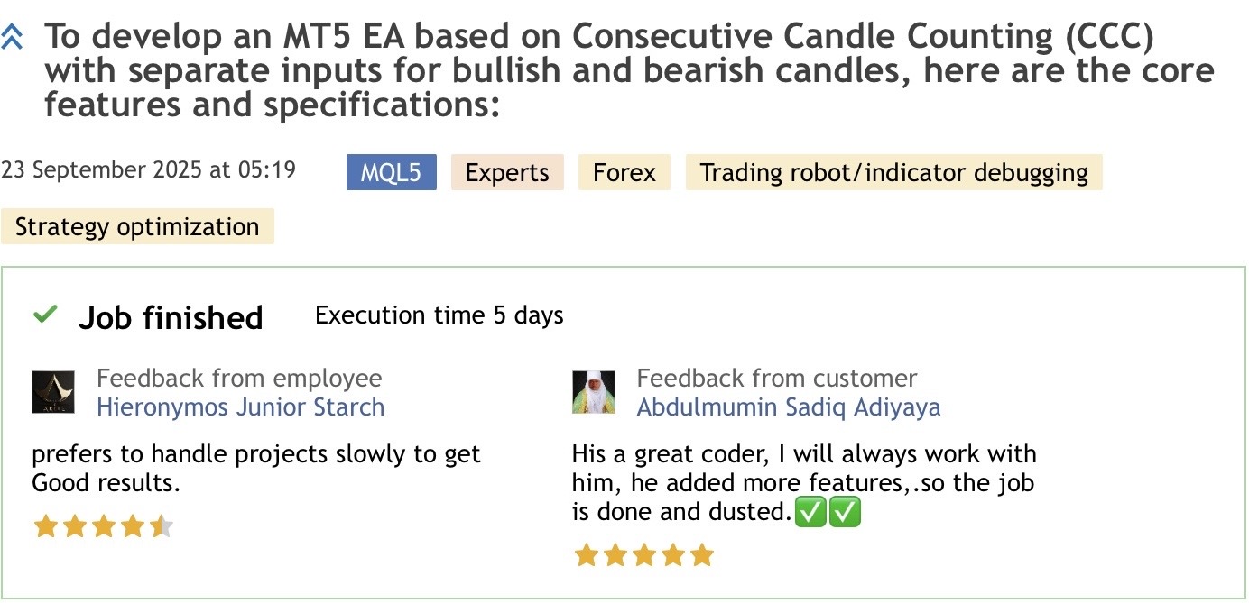 Client review