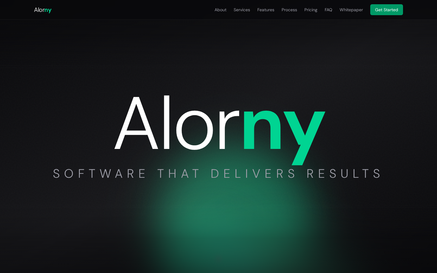 Alorny site hero