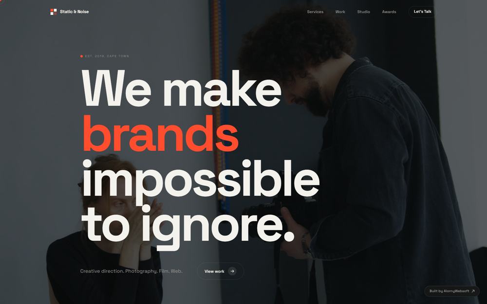 Static and Noise creative studio site