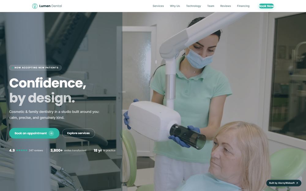 Lumen Dental Studio dental clinic site